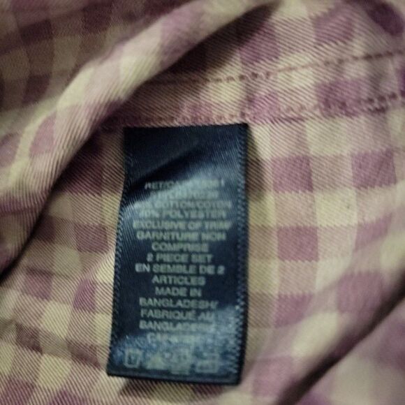 Andrew Fezza Boys Purple Long Sleeve Collared Button Up Shirt Size 6 - Picture 6 of 7